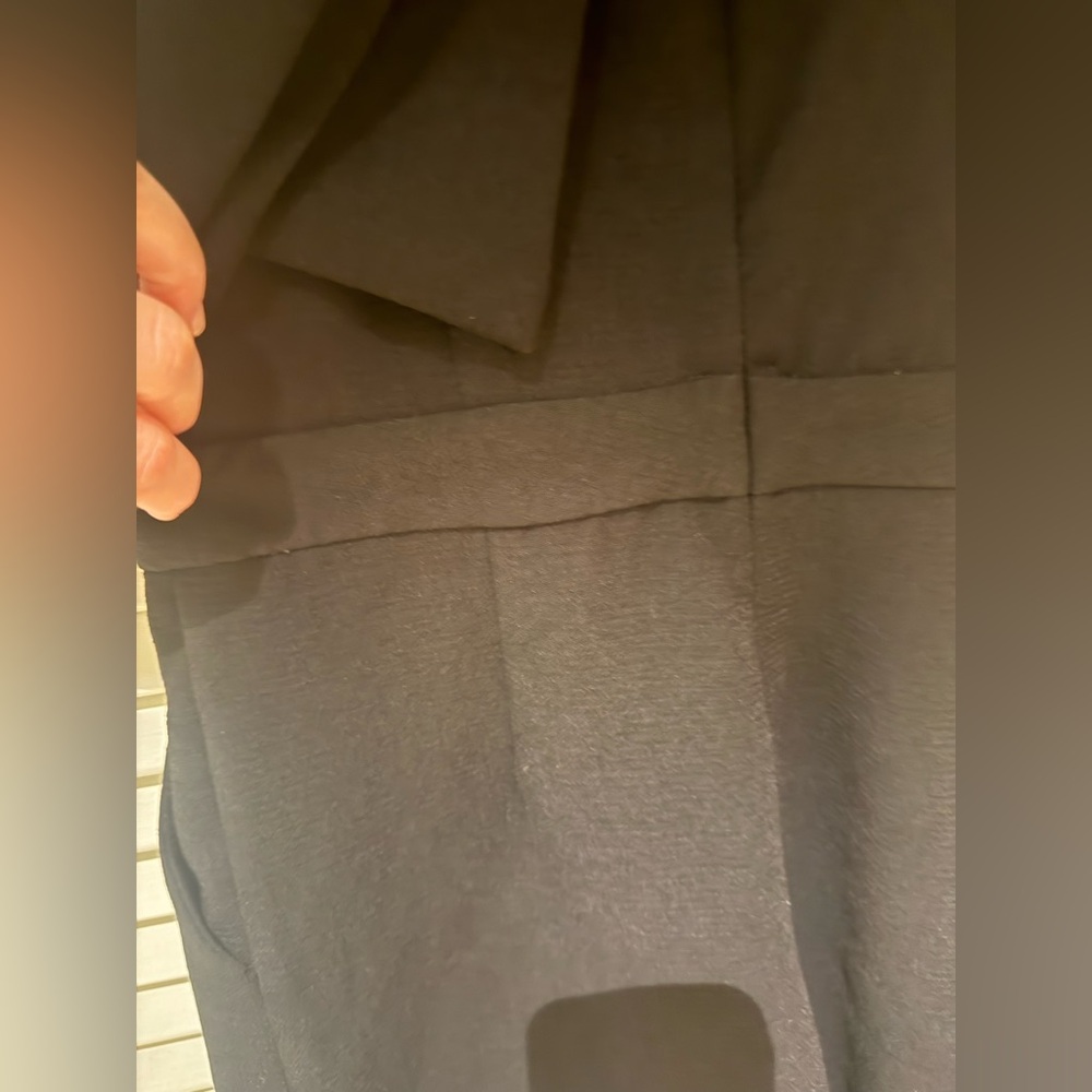 Do + Be black ruffle neck romper. Size medium. Pockets! - Picture 7 of 7